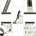 thumbnail image 5 of Stylish Leather Crossbody Bag 8.46x5.9x2.16In Easy To Carry Multi-Purpose Travel Hiking Shopping Fashion Bag Blue Cartoon Squares, 5 of 7