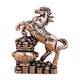 thumbnail image 2 of Figura de caballo en miniatura, decoración Feng Shui, adorno de mesa, estatua de latón para escritorio Estilo D, 2 of 9