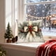 thumbnail image 5 of Juego de fundas de almohada navideñas con lazos de Papá Noel, reno y muñeco de nieve | Funda de cojín de lino de 45 x 45 cm | Decoración festiva para el hogar, 5 of 5