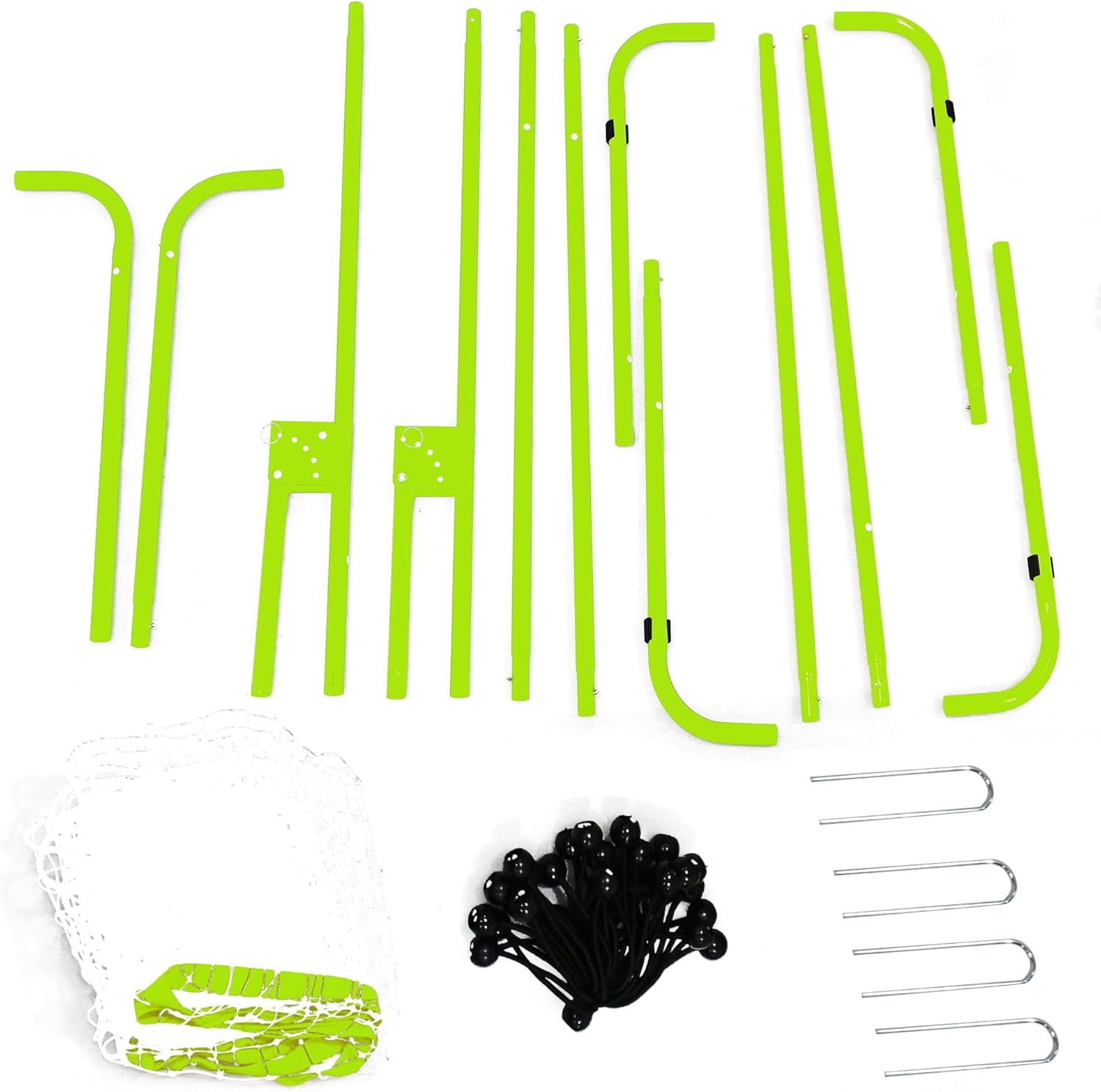 Riedhoff Volleyball Rebounder Net 7 x 4 ft, Large Training Bounce Back Net, Green & Black