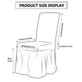 thumbnail image 3 of LKJYER Chair Covers for Dining Room Set of 1, Stretch Dining Room Chair Covers Non Slip Removable Washable Dining Chair Covers for Restaurant Hotel, 3 of 8