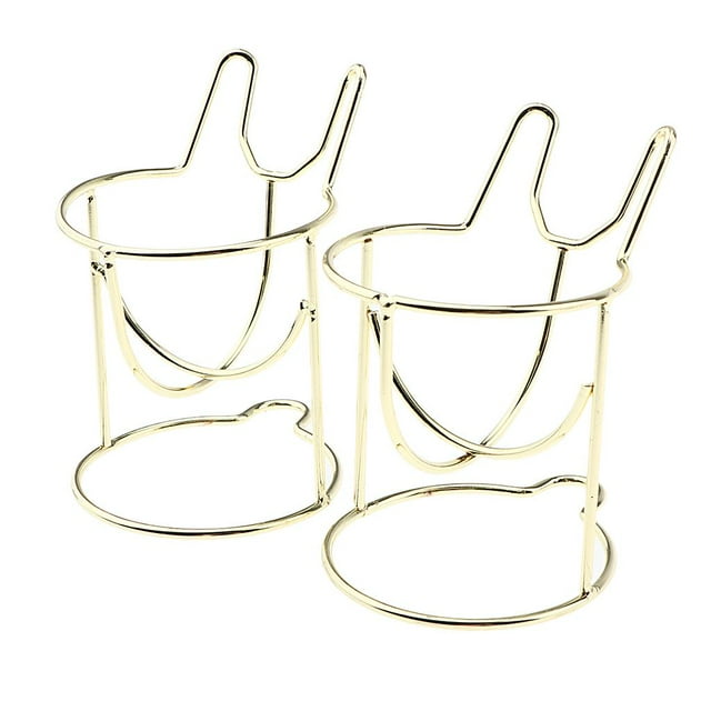 Soporte para esponja de maquillaje Yuyangstore 2 uds Oro de lujo