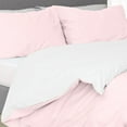thumbnail image 3 of SGI Bedding 3 Piece Reversible Cotton Duvet Cover Pink Solid 600TC Twin, 3 of 8