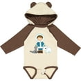 thumbnail image 3 of Inktastic Eskimo Boy Cute Alaska Boys Long Sleeve Baby Bodysuit, 3 of 5