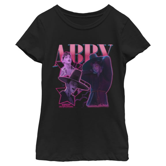 Girls KPop Demon Hunters Abby Saja Collage T Shirt
