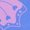 Flo Blue, variant on Lilac Butterfly Print Merch, Denim Comfort Colors T-Shirt, XL