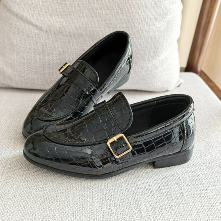 Mepaouo Boys Girls Dressy Shoes Driving Slip on Penny Loafers