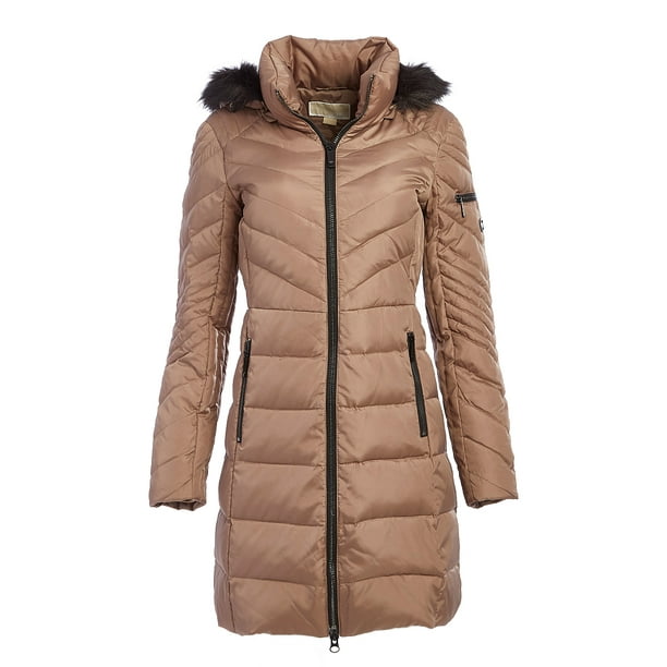 Truffle Winter Jackets for Women Long Michael Kors Jacket Coats Faux Fur-Trim  Puffer Coat Winterwear Fashion - Walmart.com