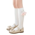 thumbnail image 1 of xiaxaixu Kids Girl’s Knee-high Socks, Cute Rabbit Elastic Lightweight Socks for Daily Party, 1 of 6