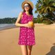 thumbnail image 3 of Fotbe Breast Cancer Awareness6 Vestido de Verano sin Mangas para Mujer – Vestido Midi Línea A, Estilo Camiseta Floral, Vestido Playero Casual y Fluido, 3 of 7