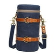 thumbnail image 1 of Bolsa para lente de cámara, bolsa cilíndrica con cierre de cremallera, bolso de mano portátil, bolsa para cámara con correa para el hombro para viajes Azul, 1 of 8