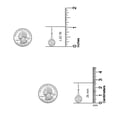 thumbnail image 4 of LeCalla 925 Sterling Silver Drop Earrings | Filigree Heart Leverback Dangle Earrings, 4 of 6