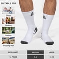 thumbnail image 6 of KOITHOT 12 Pairs Mens Crew Socks Athletic Men Socks Sport Cushioned Breathable Socks for Men Size 10-13, 6 of 7