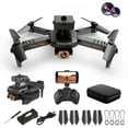 thumbnail image 4 of Yyuenw Drone with Camera 4k HD FPV Foldable Drone for Beginners and Kids, Quadcopter with Voice Gesture Control with Carrying Case, One Key Take Off/Land, Optical Flow Positioning, 360° Flip,, 4 of 5