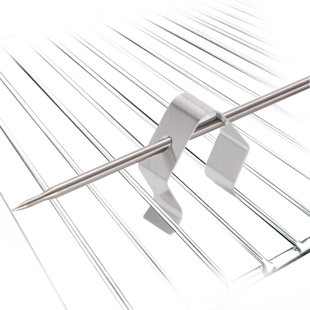 BeesClover Stainless Steel Thermometer Probe Clip Holder Grill Thermometer Clip Holders For Bbq