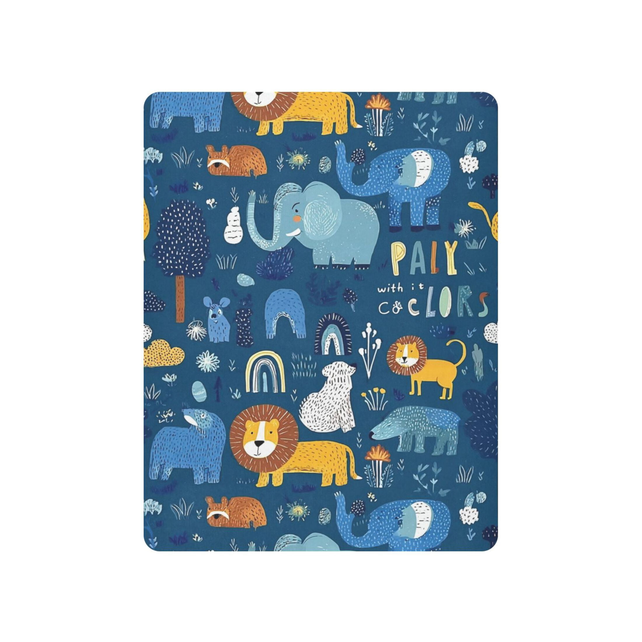 Baby Essentials 52”x 28”- Standard Cotton-like Modal Elastic- Animal Patterns Design Crib Sheets for Newborns and Toddlers