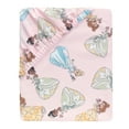 thumbnail image 3 of Lambs & Ivy Disney Princesses Pink Fitted Crib Sheet - Belle/Tiana/Cinderella, 3 of 5