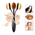thumbnail image 3 of 2 uds., cepillo de dientes profesional ovalado en polvo suelto, brochas de maquillaje para base, para mezclar líquidos, cremas o cosméticos en polvo impecables, 3 of 5