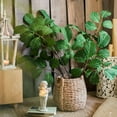 thumbnail image 5 of Large Rope Basket Cement Planter, 5 of 12