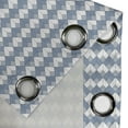 thumbnail image 4 of Ambesonne Geometric Grommet Curtain, Diamond Line Modern, 50" x 96", Slate Blue White Blue, 4 of 6