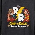 thumbnail image 3 of Chip 'N Dale Rescue Rangers - Rescue Rangers Design - Women's Lightweight French Terry Long Sleeve Shirt, 3 of 5