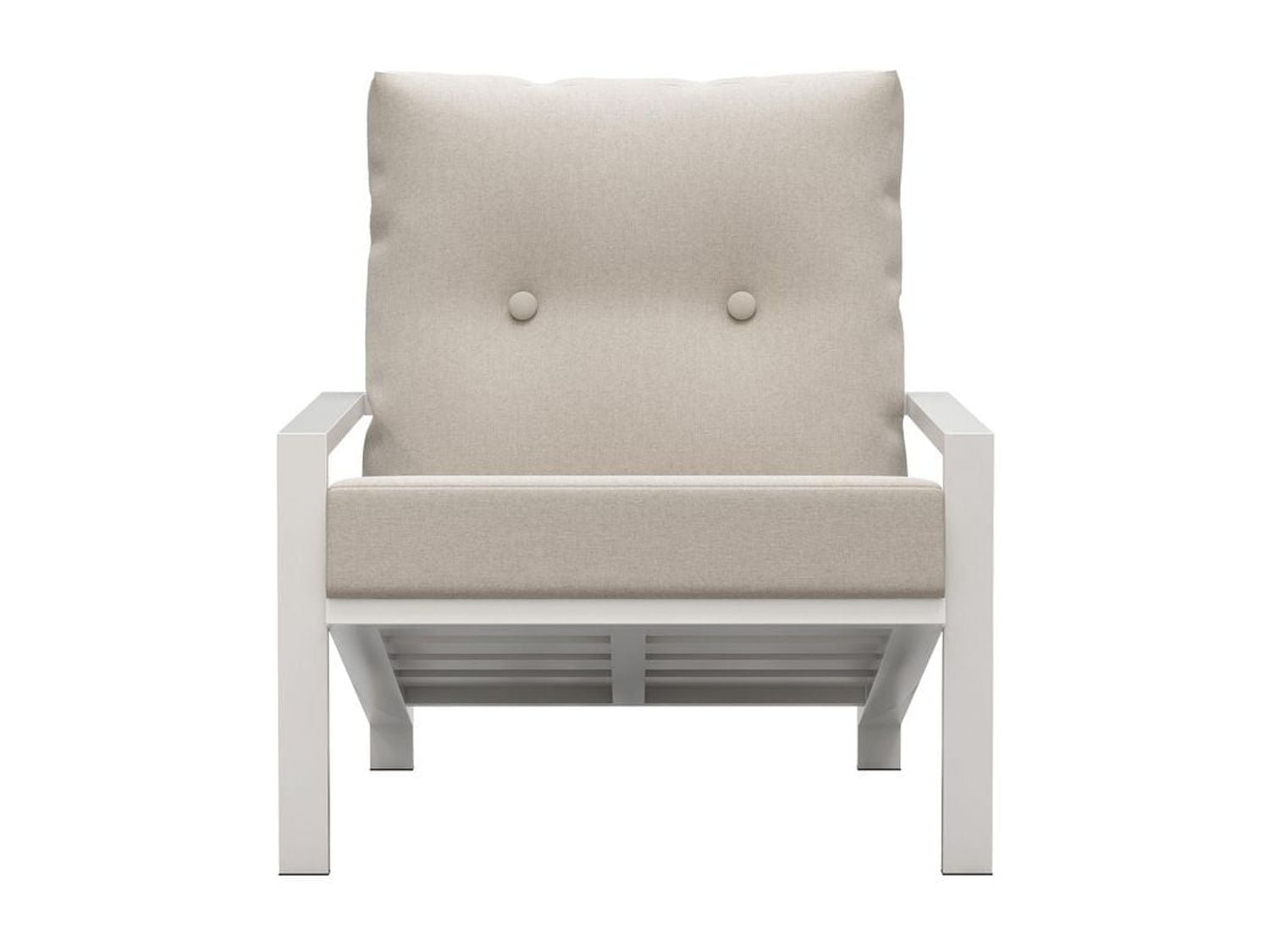 Ensemble Bistro Bern en Aluminium, Blanc