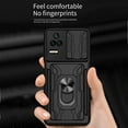 thumbnail image 2 of for Xiaomi Poco F4 Case Sliding Window Case with Card Holders, Redmi K40S Cover with Slide Camera Protection Built-in Magnetic Kickstand Case for Xiaomi Redmi K40S/Poco F4 LJK Gray, 2 of 9