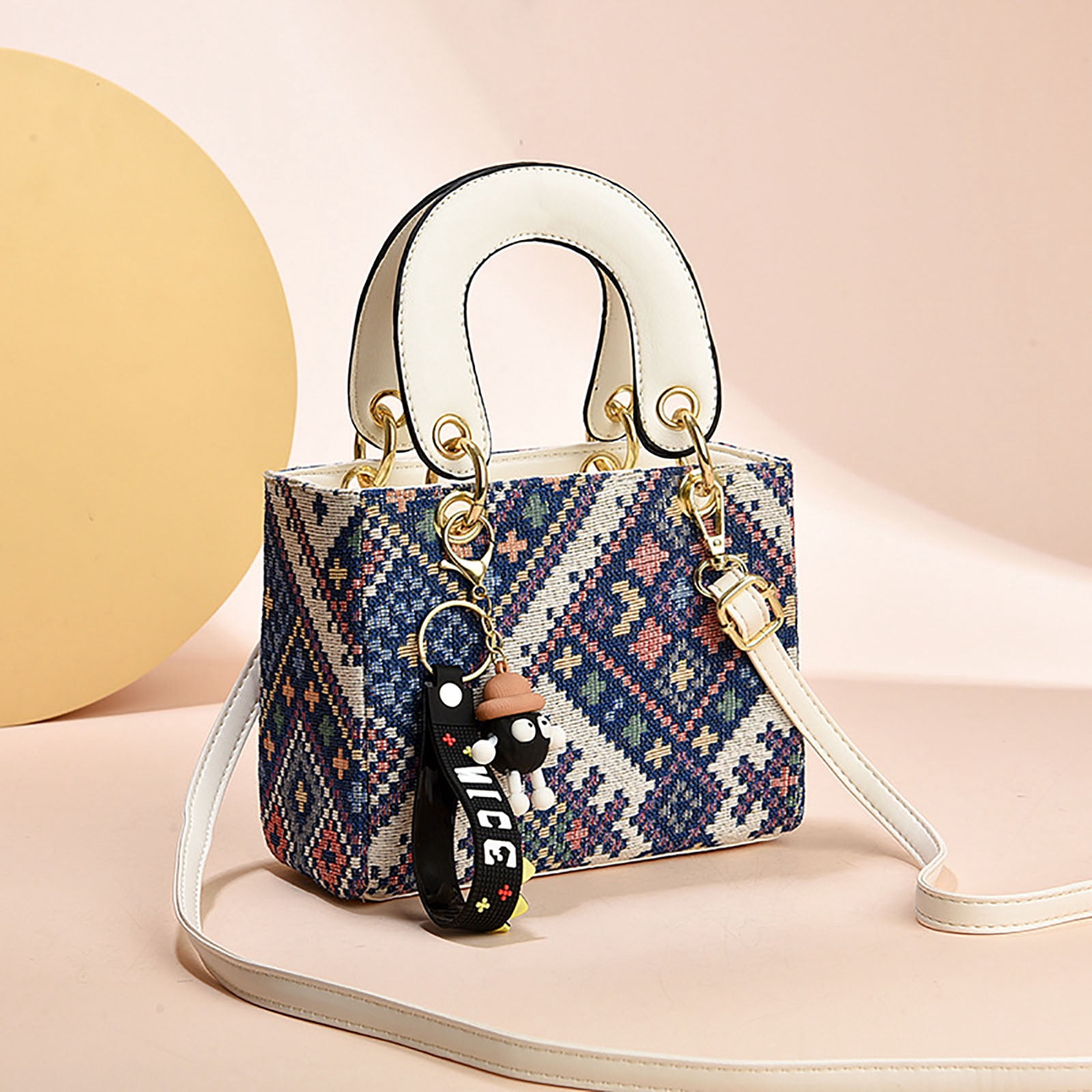 Mepaouo Vintage Crossbody Shoulder Bags for Women Small Clutch Tote Handbag Top Handle Casual Purse