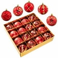 thumbnail image 2 of SCNOR 16-Piece Christmas Tree Ornament Balls, Xmas Decoration Gift Set for Holiday Tree Decor, 2 of 7