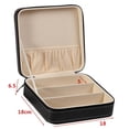 thumbnail image 3 of Colector organizador de gafas de sol de viaje con 3 ranuras - Caja de almacenamiento de joyas de cuero sintético Ormromra SNFLD60, 3 of 7