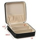 thumbnail image 3 of Colector organizador de gafas de sol de viaje con 3 ranuras - Caja de almacenamiento de joyas de cuero sintético Xemadio SNFLD60, 3 of 7