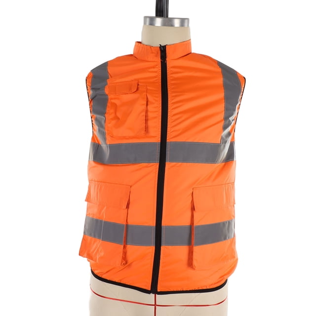 Rechargeable Cooling Fan Waistcoat with Reflective Stripe for Air Conditioned Work Clothes