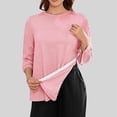 thumbnail image 2 of Long Sleeve Shirts for Women Fall Fashion 2026 Dressy Casual Blouses Trendy Pleated Tunic Tops for Leggings, 2 of 6