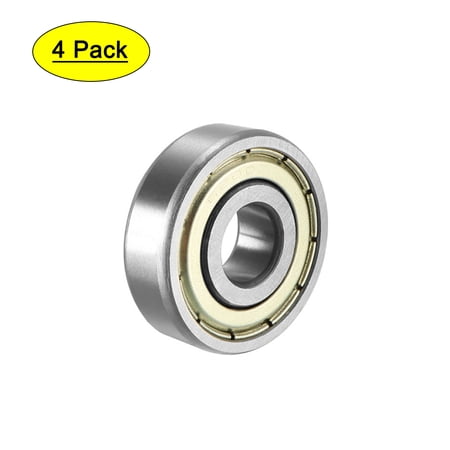 2 Roulements à Billes 6201ZZ 12x32x10mm - Acier Carbone Double Protection
