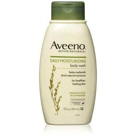Aveeno Active Naturals Daily Moisturizing Body Wash, Lightly Scented, 12oz