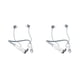 thumbnail image 2 of Sidaley Auriculares para colgar en el cuello Compatible con Bluetooth 5.0 Estéreo tipo C Auriculares de repuesto Reproductor de música Regalo Blanco Tipo 2 2piezas, 2 of 6