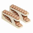 thumbnail image 1 of Refrigerator Egg Organizer with Automatic Rolling Feature, Space-Saving Storage Container for Eggs, 1 of 5