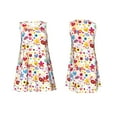 thumbnail image 7 of Daiia Cute Butterfly Flowers Print Women's Dresses 2025 Trendy Short sleeve Dresses Casual Baggy Flowy Maxi Sun Dresses, 7 of 7