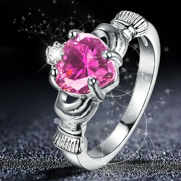 Bradem Rings Clearance! Gold Plated Rings Love Rings Stackable Rings for Women Rings for Women and Men, Pink, 9 Lady Ring Clearance Sale, 1X Ring