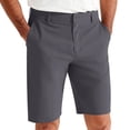 thumbnail image 2 of Fabrcox Mens Dress Short Elastic Waist Men's Bermuda Shorts Summer Work Office Business Casual Men Shorts with Pockets Gray S, 2 of 9