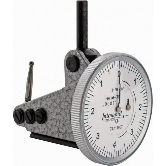 INTERAPID 0 to 0.016", 0.000100" Graduation, Vertical Dial Test Indicator
