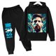 thumbnail image 3 of Conjunto de sudadera con capucha para niños y pantalones deportivos de 2 piezas para niños y niñas Ropa infantil con estampado de Messi Ropa de bebé, 3 of 5