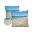 thumbnail image 2 of Outdoor Throw Pillow Cover Nautical Ocean Beach Sea Wave Coastal Landscape Waterproof Cushion Covers 2 Pack Hawaii Style Pillow Cases Home Decoration for Patio Garden Couch Sofa, 2 of 7