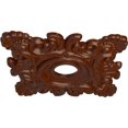 thumbnail image 3 of Ekena Millwork 18"W x 18"H x 3 1/4"ID x 1 1/2"P Crawley Ceiling Medallion (Fits Canopies up to 6 3/4"), Hand-Painted Burnished Mahogany Crackle, 3 of 5