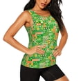 thumbnail image 2 of Fotbe St Patrick's Day6 Womens Loose Fit Casual Flowy Slim-Fit Tank Tops Athletic Round Neck Trendy Sleeveless Summer Tops for Gym and Yoga-Medium, 2 of 9