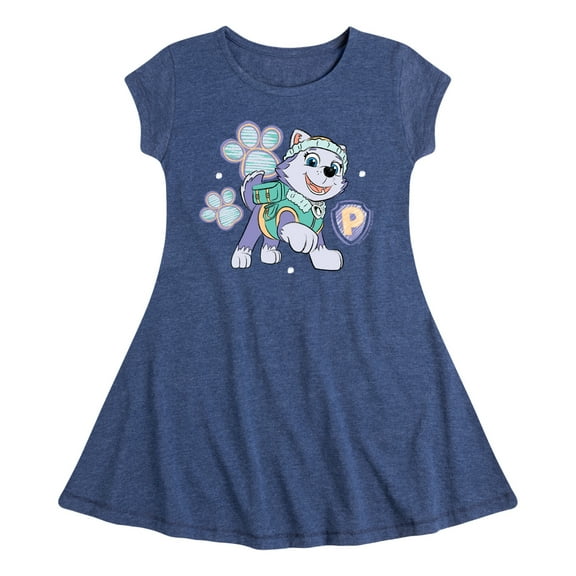 Paw Patrol - Everest Sketch - Toddler & Youth Girls Fit & Flare Dress