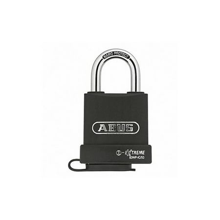 UPC 078217836088 product image for Abus Keyed Padlock  15/16 in Rectangle Black 83WP-IC/53 | upcitemdb.com