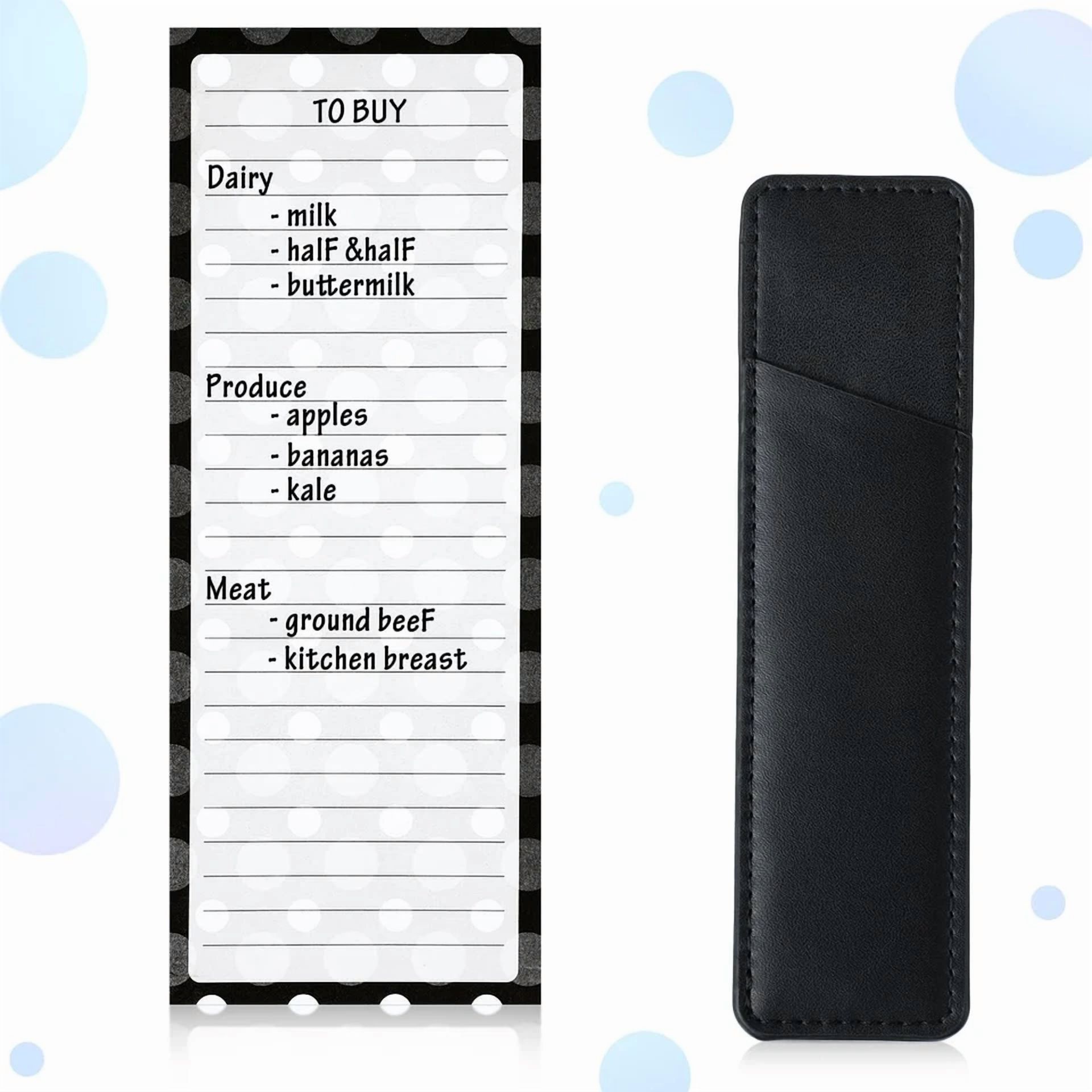 BUTTERFLY- Outus 3 Pieces Magnetic Notepads Lists For Fridge, Refrigerator Classic