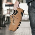 thumbnail image 4 of Casual Shoes for Men,"Men's Casual Riding Boots Comfortable And Stylish Motorcycle Boots With Extra Grip,Canvas Court Sneakers(Size:3.5), 4 of 9