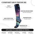 thumbnail image 3 of Bixox Fantasy Landscape Starry Night Print Compression Socks,Compression Socks Women & Men Circulation for Medical,Running,Athletic, 3 of 7